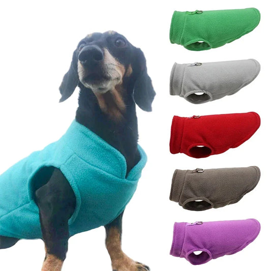 Vestiti Warm Fleece Dogs Clothes Pet Dog Jacket Vest With D-Ring For Small Dog Cats Clothing French Bulldog Costumes Chihuahua Coat