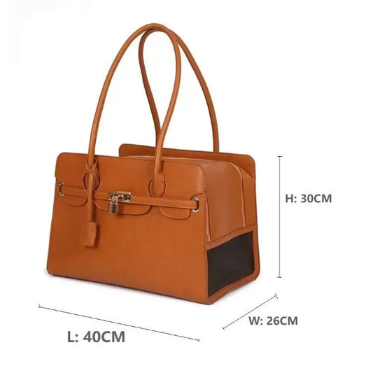001-aTrasportino elegante per cani e gatti – Borsa da viaggio⚠️