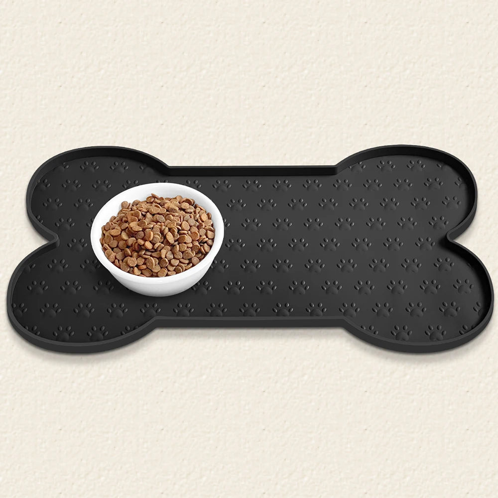 Tappetini Pet Feeding Mat Silicone Dog Food Mat Anti-Slip And Waterproof Dog Bowl Mat,Thickened Dog And Cat Mat For Food And Water