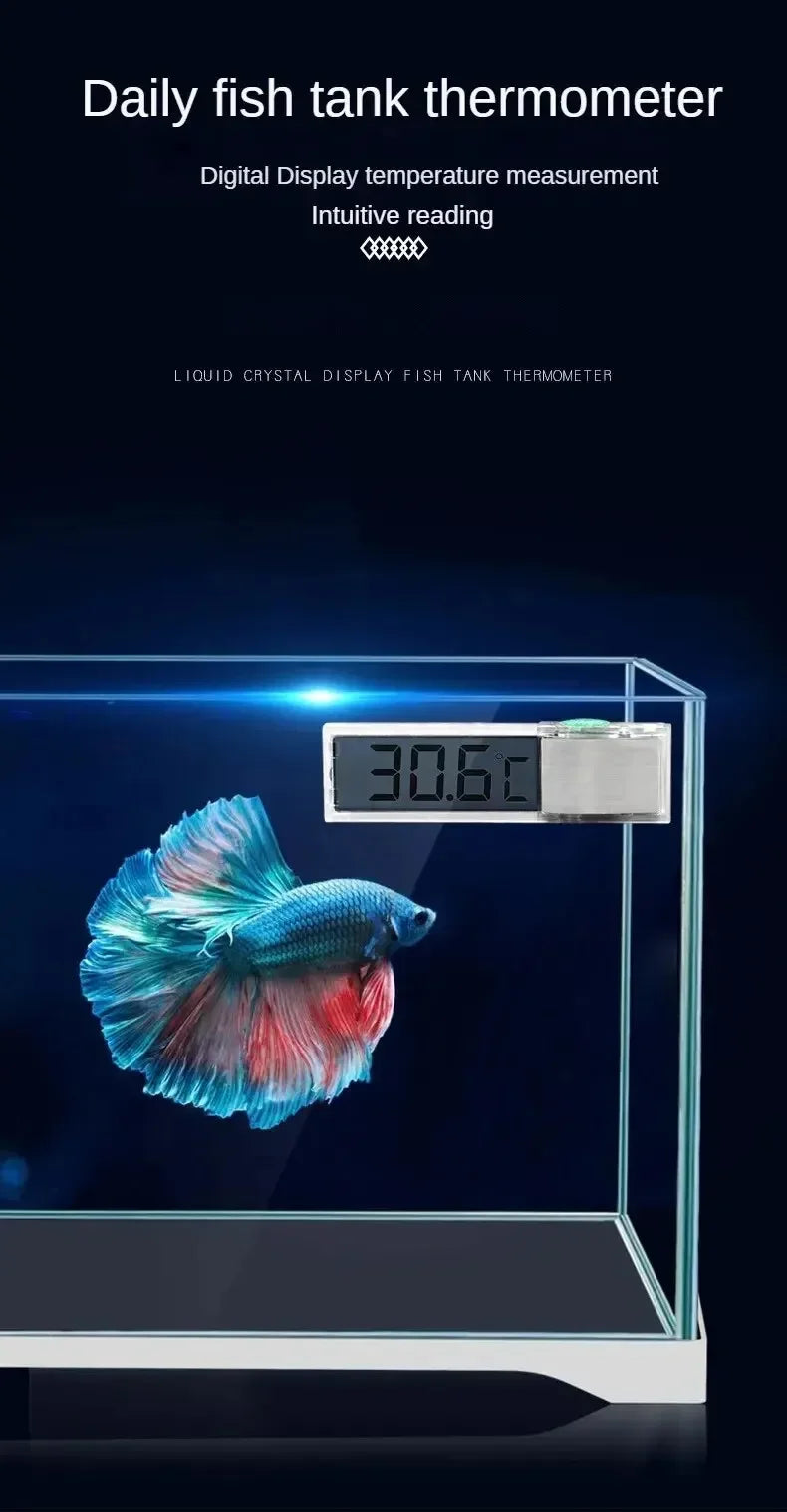 1PCs Electronic LCD Digital Fish Tank Temperature Aquarium Thermometer  Measurement Fish Tank Temp Meter Aquarium Accessories