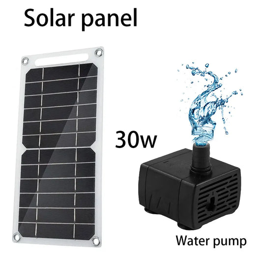 Solar Panel with USB 5V Water Pump System Can Be Used for Rockeries Fish Tanks Pet Drinking Water High Head Pumping