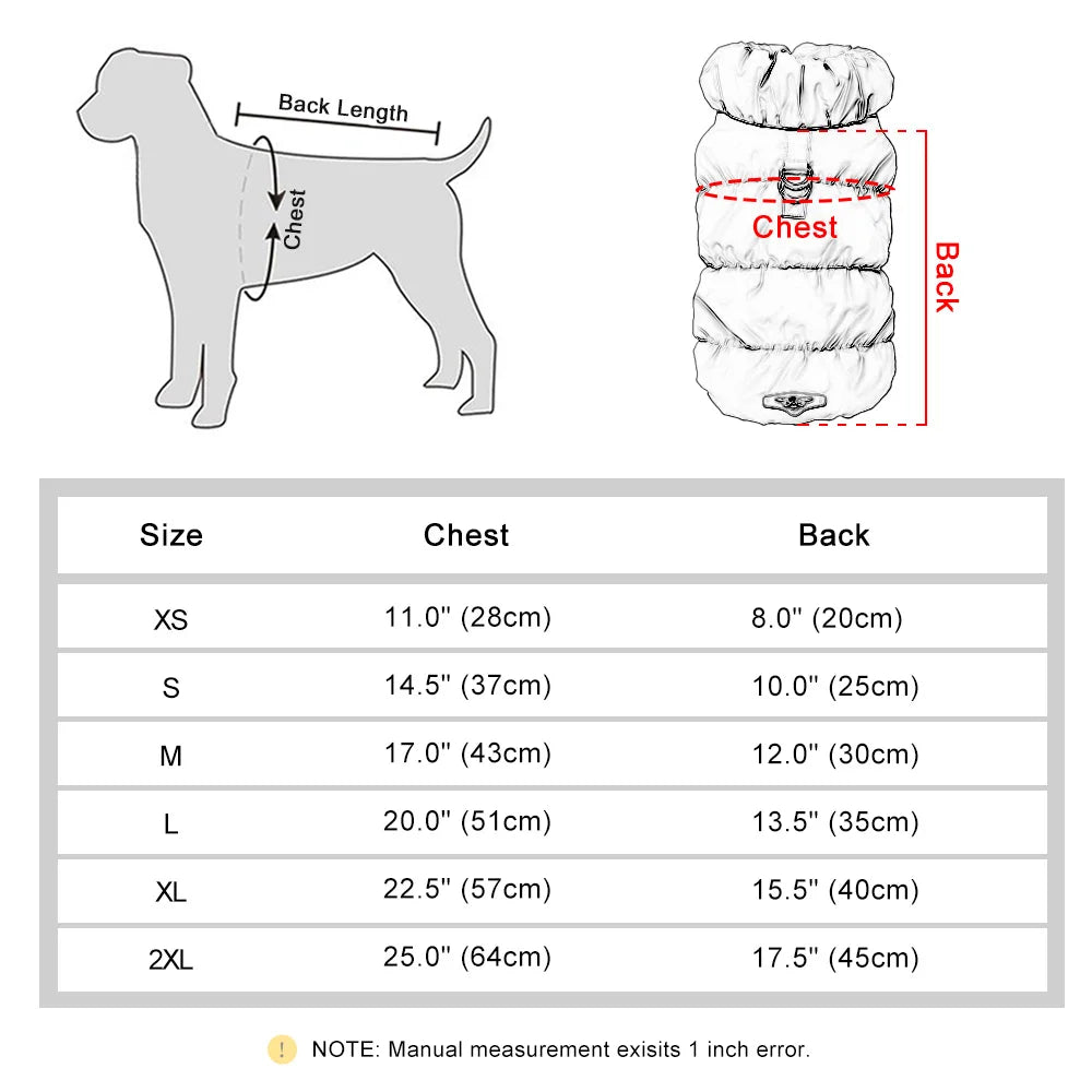 Vestiti Soft Warm Dog Clothes Winter Padded Puppy Cat Coat Jacket For Small Medium Dogs Chihuahua French Bulldog Poodle Vest Pet Outfit