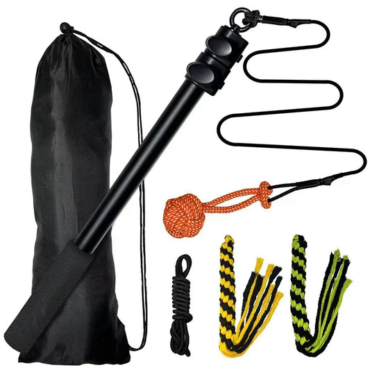 1 Set Retractable Pole Interactive Dog Chew Toys Dogs Chase Drag Chew Toys Outdoor Training Exercise Tool Entertainment Dog Toy
