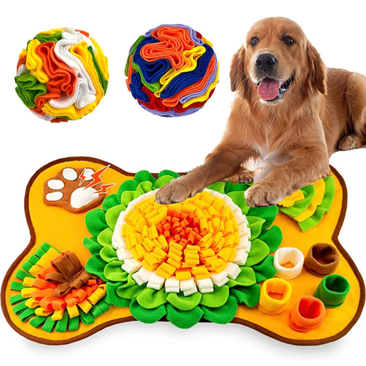 Tappetini Snuffle Mat for Dogs Interactive Foraging Puzzle Dog Toys Sniffing Mat Slow Feeder Toys Stress Relief Sniff Toys Dogs