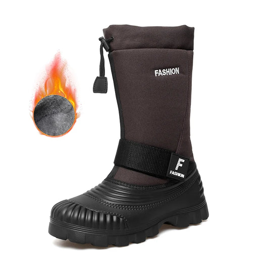 Stivali Mens Boots Warm Winter Snow Boots for Men Waterproof Mid-carf Boot Outdoor Fishing Hunting Duck Boot Warm Cotton Shoes for Men