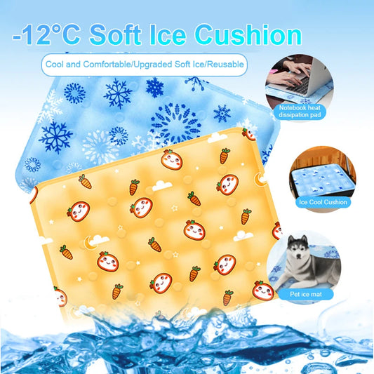 Summer Pet Cooling Mat Breathable Ice Blanket for Dogs Cats Pets Sleep Cold Bed Washable Ice Silk Pads Cushion Pet Accessories
