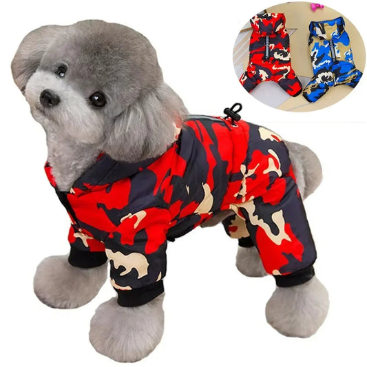 Winter Warm Pet Dog Clothes Waterproof Thick Puppy Jacket Windproof Small Dog Clothing French Bulldog Cotton Coat for Chihuahua