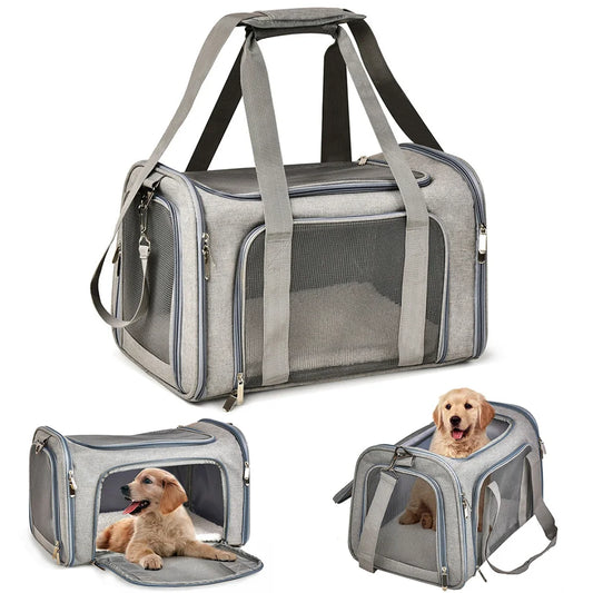 Trasportino Dog Carrier Bag Soft Side Backpack Cat Pet Carriers Dog Travel Bags Airline Approved Transport For Small Dogs Cats Outgoing