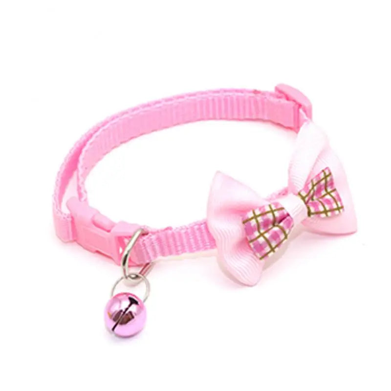 1PC Cute Dog Collar Bow Adjustable Bow Tie Beautiful Collar With Bell For Cats Rabbits And Puppies Pet Supplies Dog Accessories