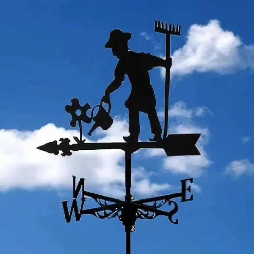 Stainless Steel Rooster Weathervane Weather Vane Yard Garden Barn Ornament Collies Shed Kit Weather Vanes Roofs Dropshipping